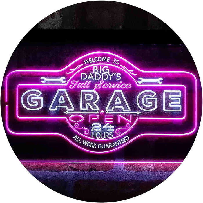 Big Daddy Garage Tools Man Cave LED Light Sign - Way Up Gifts