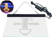 Humor Send Noods Noodles Home Decoration LED Light Sign - LED Gift Works