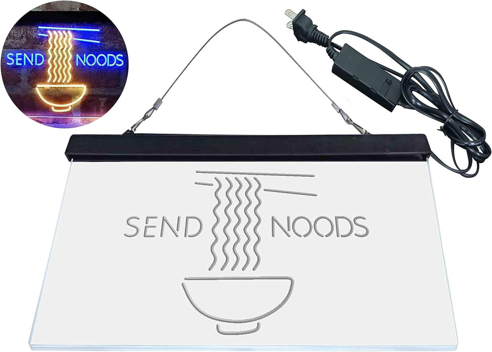 Humor Send Noods Noodles Home Decoration LED Light Sign - Way Up Gifts