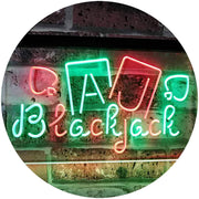 Poker Blackjack LED Light Sign - LED Gift Works