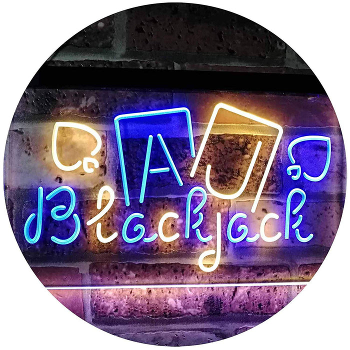 Poker Blackjack LED Light Sign - Way Up Gifts