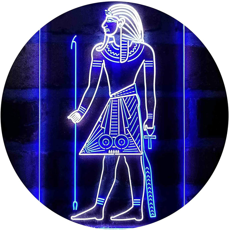 Egyptian Pyramids Ancient Egypt Menes Pharaoh LED Light Sign - LED Gift Works