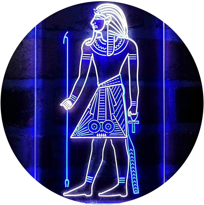 Egyptian Pyramids Ancient Egypt Menes Pharaoh LED Light Sign - Way Up Gifts