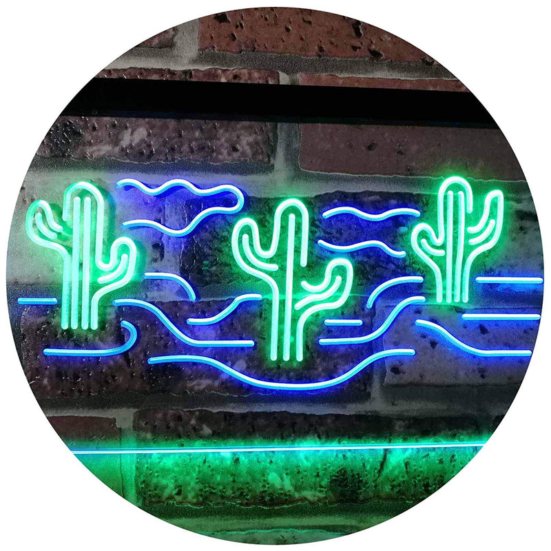 Desert Cactus LED Light Sign - LED Gift Works