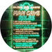 Man Cave Rule Game Room LED Light Sign - Way Up Gifts