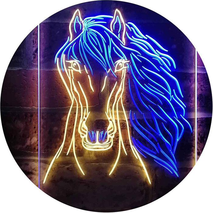 Horse Head LED Light Sign - Way Up Gifts