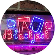 Poker Blackjack LED Light Sign - LED Gift Works