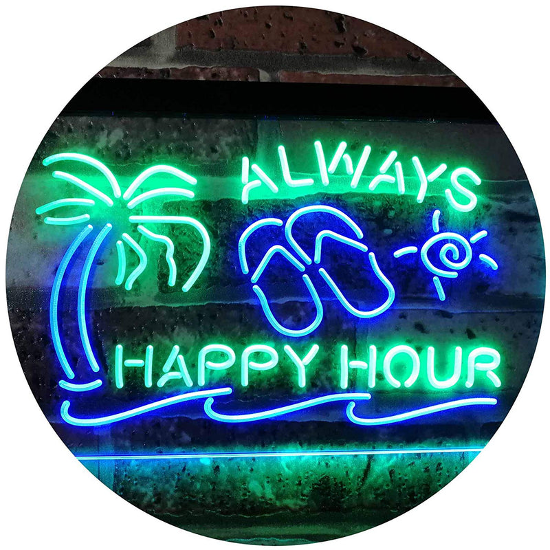 Always Happy Hour LED Light Sign - LED Gift Works