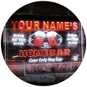 Personalized Home Bar LED Light Sign - LED Gift Works