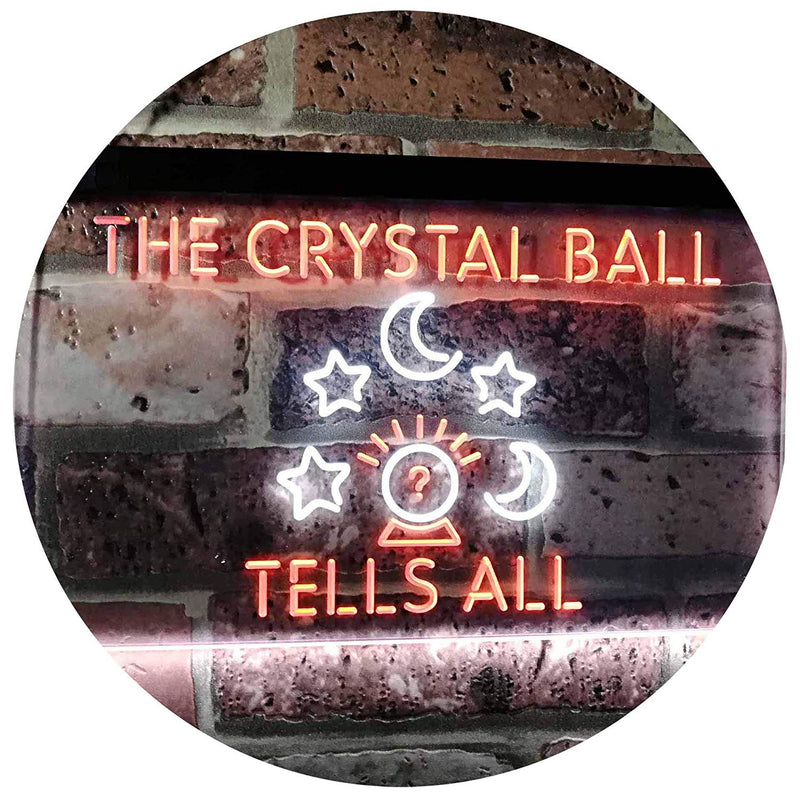 Psychic Fortune Teller Crystal Ball LED Light Sign - LED Gift Works