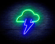 Cloud Lightning Bolt Flex Silicone LED Sign (Neon-Style, LED Technology) - LED Gift Works