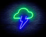 Cloud Lightning Bolt Flex Silicone LED Sign (Neon-Style, LED Technology) - Way Up Gifts
