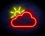 Cloud with Sun Appearing Flex Silicone LED Sign (Neon-Style, LED Technology) - LED Gift Works