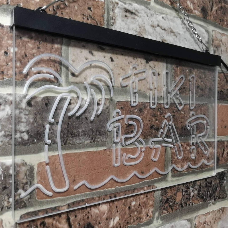 Tiki Bar Palm Tree LED Light Sign - LED Gift Works