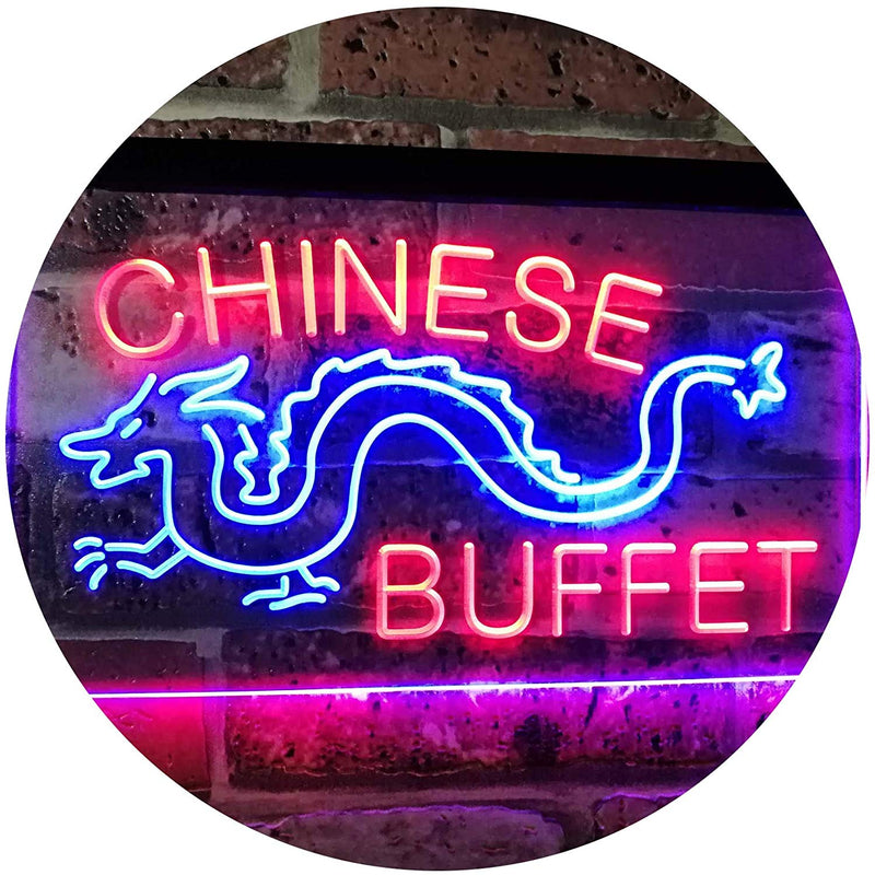 Dragon Chinese Buffet Restaurant LED Light Sign - LED Gift Works