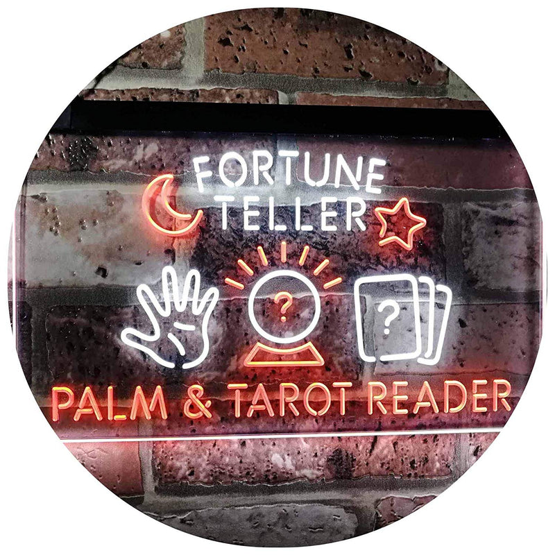 Psychic Fortune Teller Palm Tarot Reader LED Light Sign - LED Gift Works