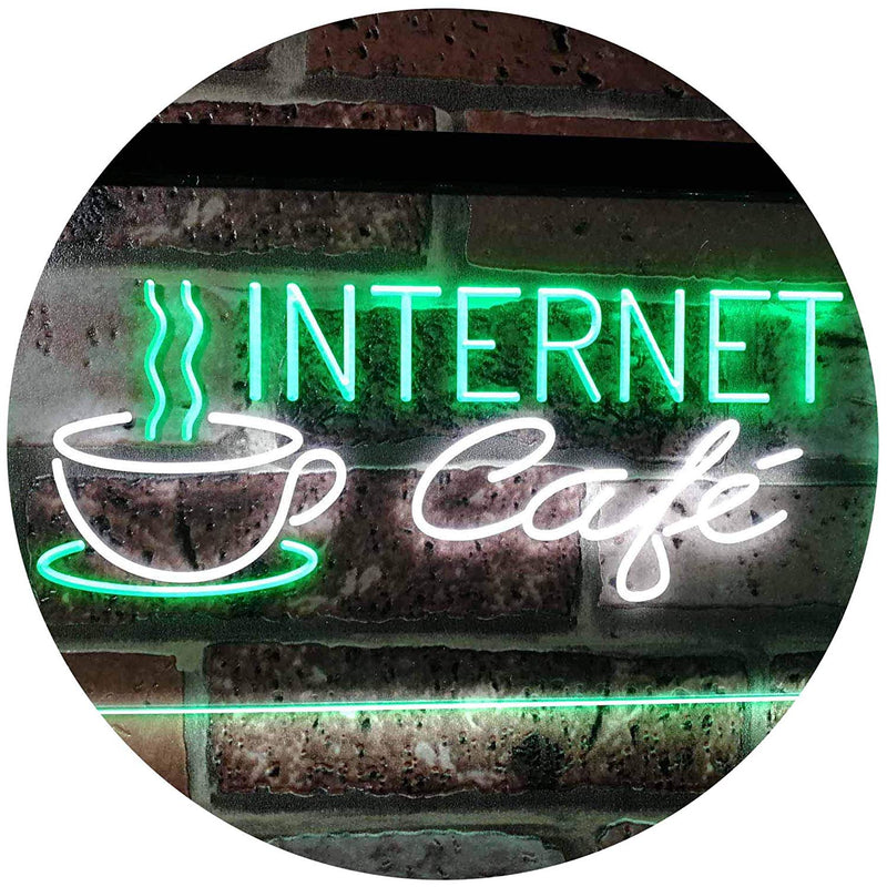 Coffee Wi-Fi Internet Cafe LED Light Sign - LED Gift Works