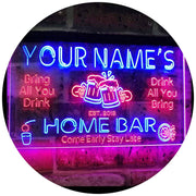 Personalized Home Bar LED Light Sign - LED Gift Works