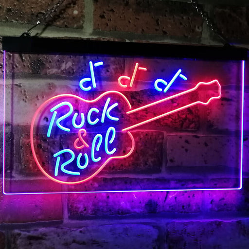 Guitar Music Rock & Roll LED Light Sign - Way Up Gifts