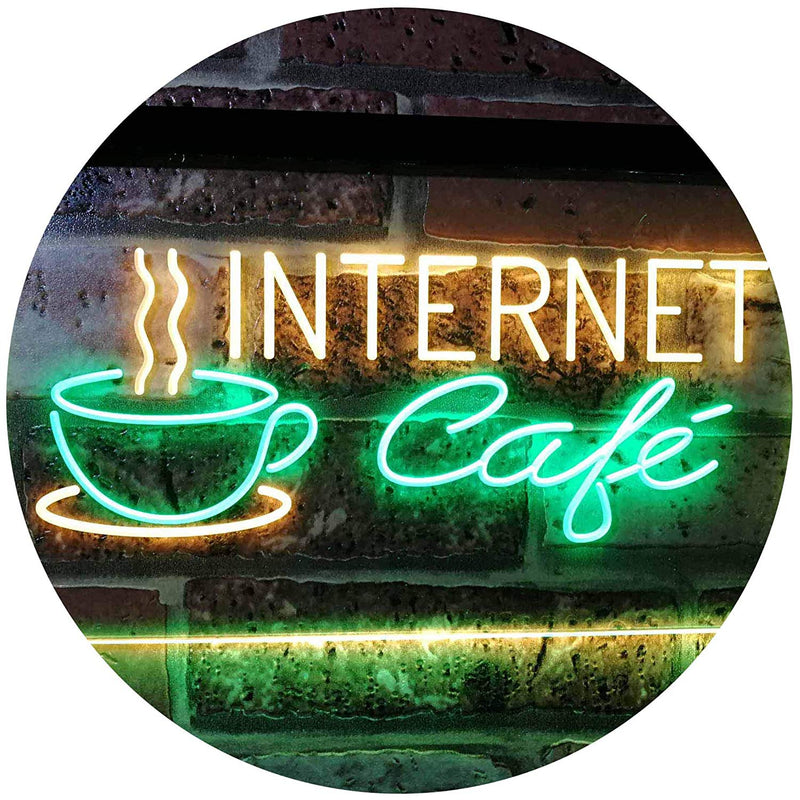 Coffee Wi-Fi Internet Cafe LED Light Sign - LED Gift Works