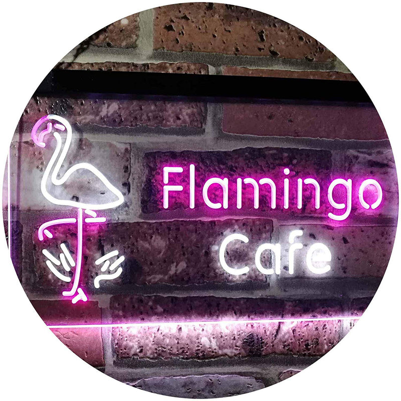 Flamingo Cafe LED Light Sign - LED Gift Works