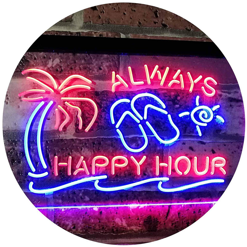 Always Happy Hour LED Light Sign - LED Gift Works