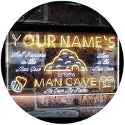 Personalized Man Cave LED Light Sign - LED Gift Works