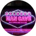 Man Cave Welcome What Happens Here Stays Here LED Light Sign - Way Up Gifts
