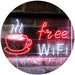 Free Wi-Fi Coffee LED Light Sign - Way Up Gifts