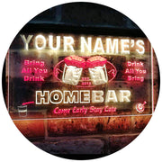 Personalized Home Bar LED Light Sign - LED Gift Works