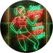 Motivational Quote Women Gym Stay Strong Never Give Up Fitness LED Light Sign - Way Up Gifts