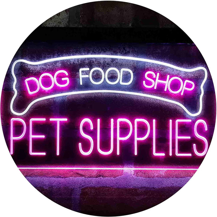 Dog Food Shop Pet Supplies LED Light Sign - Way Up Gifts