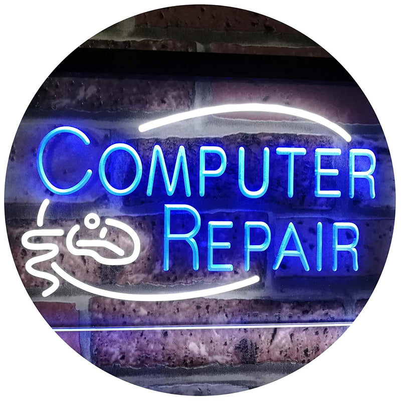Computer Repair LED Light Sign - LED Gift Works