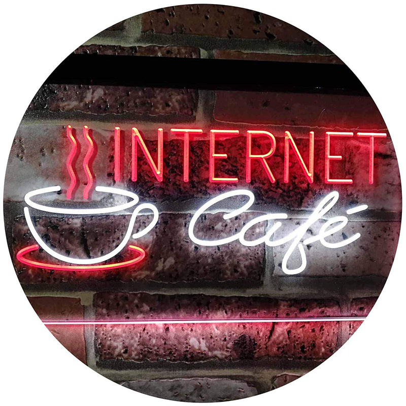 Coffee Wi-Fi Internet Cafe LED Light Sign - LED Gift Works