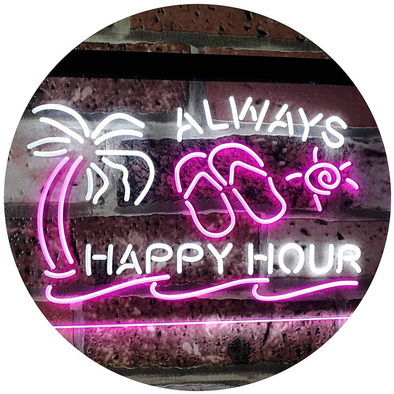 Always Happy Hour LED Light Sign - LED Gift Works