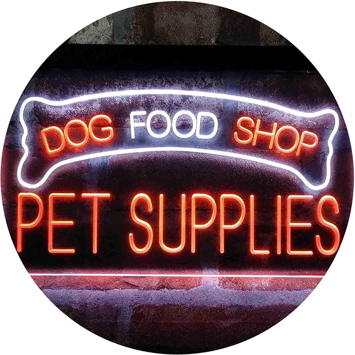 Dog Food Shop Pet Supplies LED Light Sign - Way Up Gifts