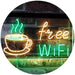 Free Wi-Fi Coffee LED Light Sign - Way Up Gifts
