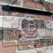 Bitcoin Accepted Here LED Light Sign - LED Gift Works