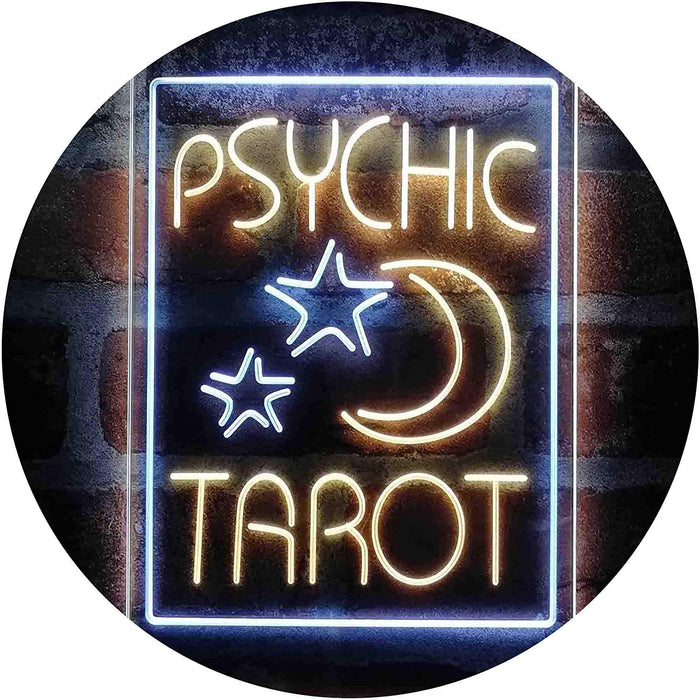 Psychic Tarot Reader Moon Stars LED Light Sign - Way Up Gifts