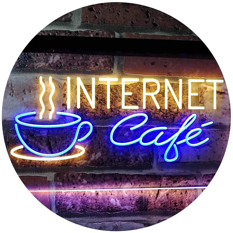 Coffee Wi-Fi Internet Cafe LED Light Sign - LED Gift Works