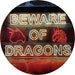 Beware of Dragon Kid Room Decoration LED Light Sign - Way Up Gifts
