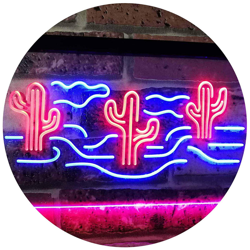 Desert Cactus LED Light Sign - LED Gift Works