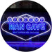 Man Cave Welcome What Happens Here Stays Here LED Light Sign - Way Up Gifts