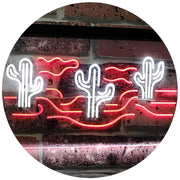 Desert Cactus LED Light Sign - LED Gift Works