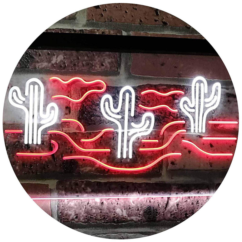 Desert Cactus LED Light Sign - LED Gift Works