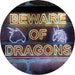 Beware of Dragon Kid Room Decoration LED Light Sign - Way Up Gifts