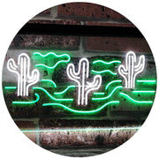 Desert Cactus LED Light Sign - LED Gift Works