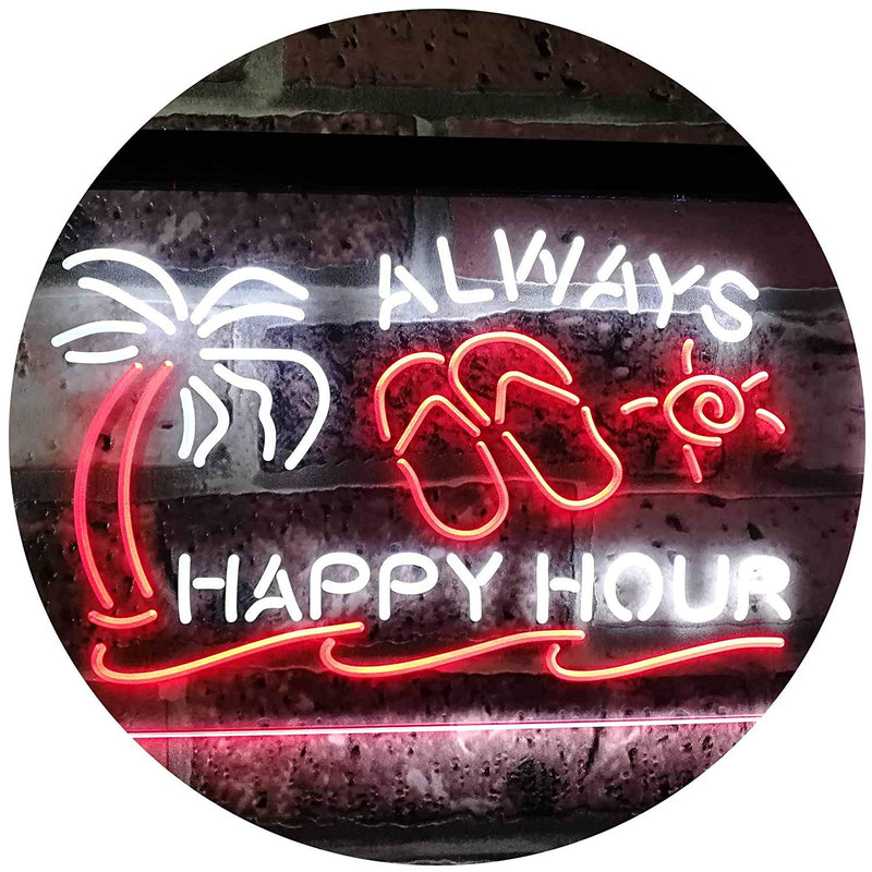 Always Happy Hour LED Light Sign - LED Gift Works
