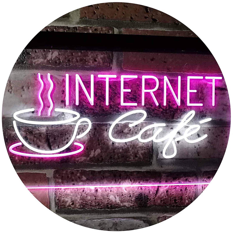 Coffee Wi-Fi Internet Cafe LED Light Sign - LED Gift Works