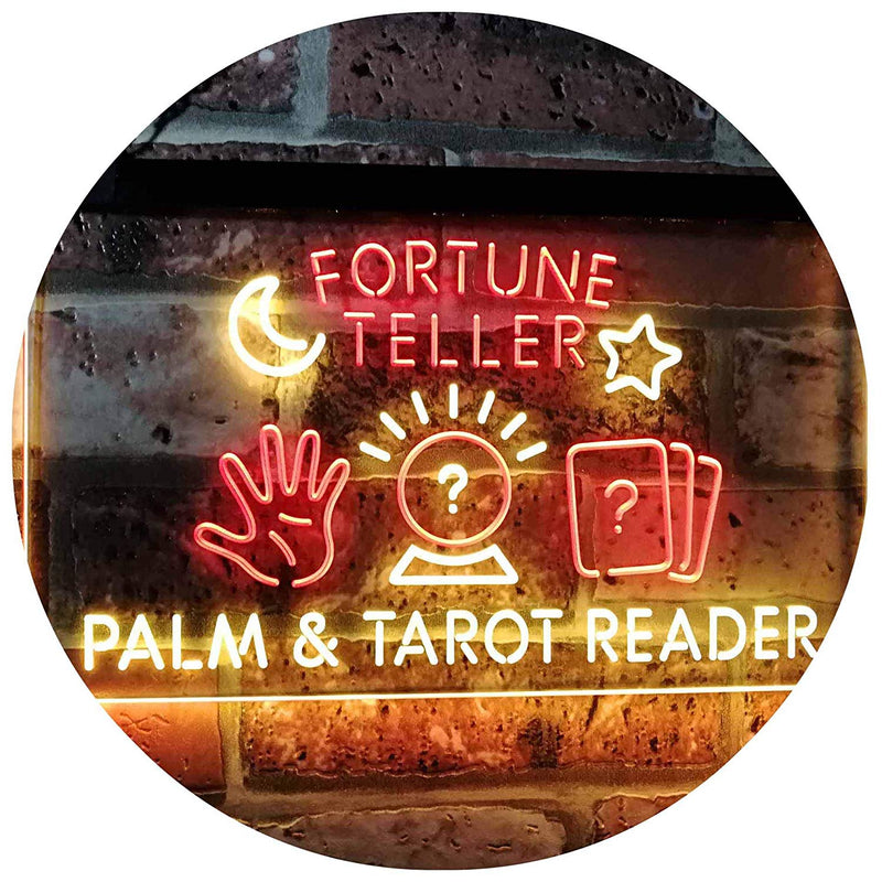 Psychic Fortune Teller Palm Tarot Reader LED Light Sign - LED Gift Works